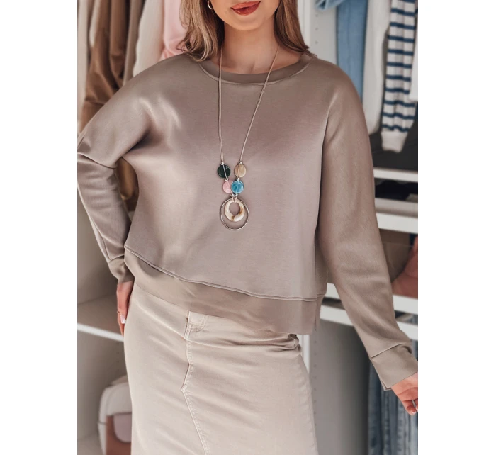 Dámska oversize maslová mikina s NUBISS popolom FashionStreet RY2800