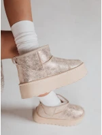 Dámske semišové béžové snežnice FashionStreet ZY1293