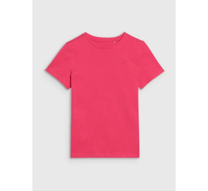 Dievčenské jednofarebné tričko 4F 4FJWSS25TTSHF2177-55S