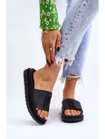 Damskie Klapki Big Star LL274429 Czarne