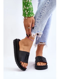 Damskie Klapki Big Star LL274429 Czarne