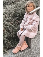 Dětské Teplé Sněhule Semišové Růžové model 21520878 - Boto