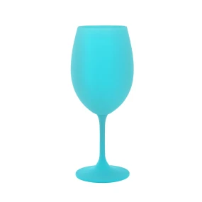 Tyrkysová sklenice na víno 350 ml