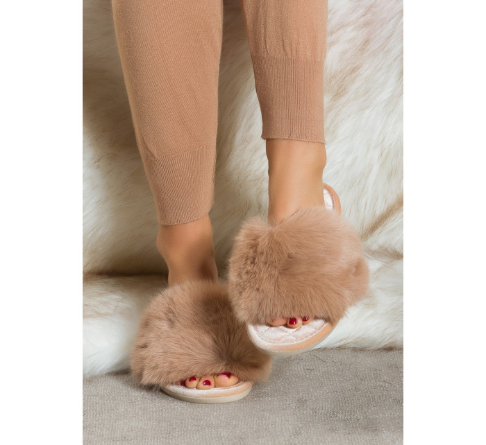 Sexy Slides with Faux Fur