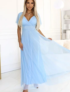 Dámske šaty 562-5 svetlomodré - Numoco