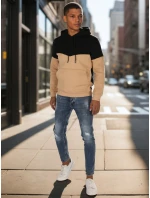Pánska základná mikina s kapucňou čierna FashionStreet BX5877 Pánska základná mikina s kapucňou čierna FashionStreet BX5877