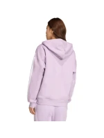 Dámska fleecová mikina adidas Essentials 3-Stripes s kapucňou a zipsom fialová JY3080 Dámska fleecová mikina adidas Essentials 3-Stripes s kapucňou a zipsom fialová JY3080