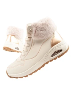 Uno model 21394781 dámská sportovní obuv zateplené boty zimní béžové dámské - Skechers