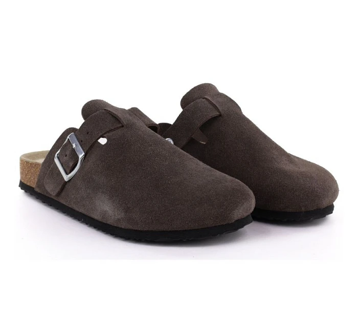 Skórzane damskie brązowe model 22086920 - VINCEZA