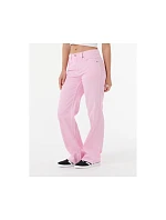 Nohavice RIP CURL AGGIE RELAXED JEANS, ružové