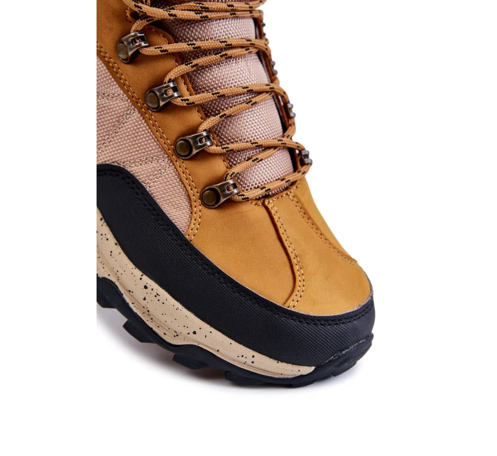 Pánské zateplené trekové boty model 21603169 velbloud - Cross Jeans