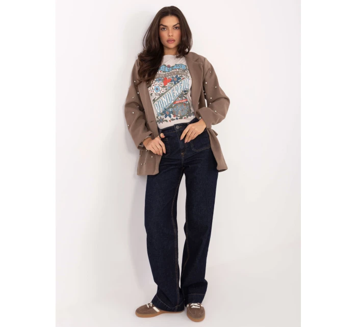 T shirt model 21798148 jasny beżowy - FPrice