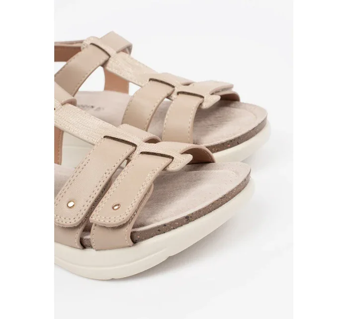 Módní sandály dámské hnědé platforma Módní sandály dámské hnědé platforma