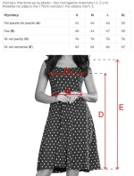 Dámské tmavě modré puntíkované šaty s výstřihem model 21935857 - numoco