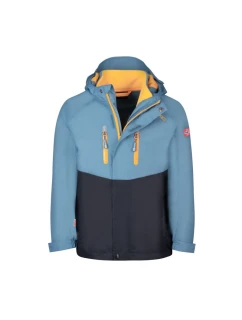 Detská nepremokavá bunda 3 v 1 Trollkids Kids Bryggen 3v1 Jacket winter blue (418-196)