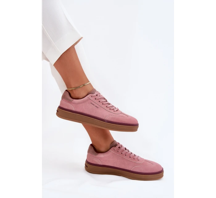 Semišové Dámské Tenisky Daniel  Růžové model 21703337 - Daniel Lopez Just Dare