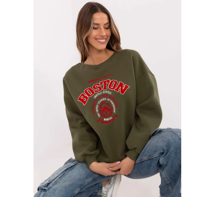 Mikina EM BL 617 model 20822492 khaki - FPrice Mikina EM BL 617 model 20822492 khaki - FPrice