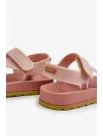 Detské sandále na suchý zips Voňavé ZAXY Svetloružové