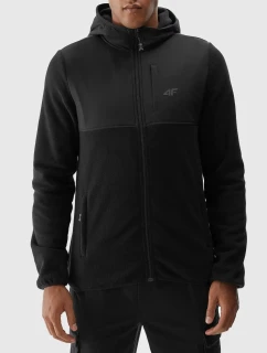 Pánska fleecová mikina s kapucňou 4F