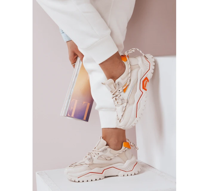Dámske béžové tenisky ORIS FashionStreet ZY0098