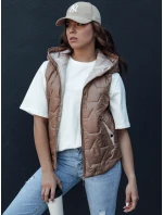Dámská prošívaná vesta zlatá Dstreet model 21979409 - FashionStreet
