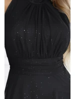 dlouhé šaty s  a střihem černé model 21750867 - numoco basic