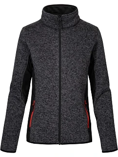 Promodoro 7705 Dámska pracovná pletená fleecová bunda 40.7705 heather graphite