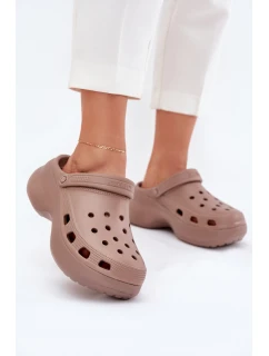 Dámské Pěnové Sandály Na Masivní Podešvi Big Star model 21703070 Tmavě béžové - Big Star Shoes