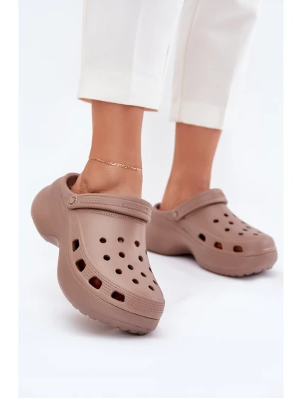 Dámské Pěnové Sandály Na Masivní Podešvi Big Star model 21703070 Tmavě béžové - Big Star Shoes