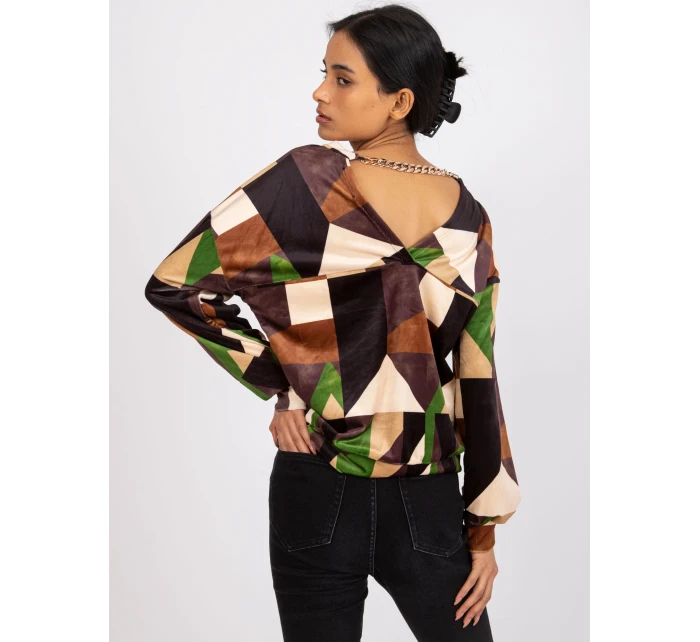 Blúzka DHJ BZ 6550.74P hnedá