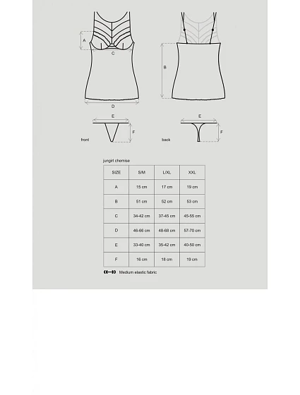 Košilka model 1980317 chemise - Obsessive