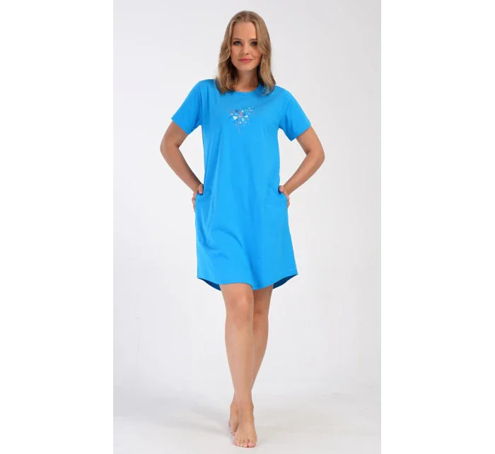 Dámské domácí šaty s krátkým rukávem model 21044659 - Vienetta