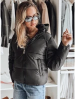 Dámská krátká péřová bunda s kapucí černá Dstreet model 21990578 - FashionStreet Dámská krátká péřová bunda s kapucí černá Dstreet model 21990578 - FashionStreet