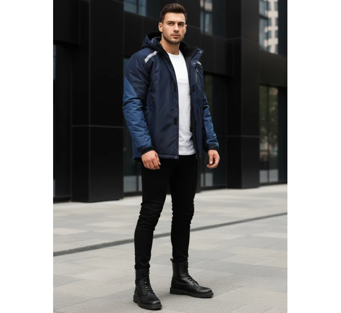 FashionStreet pánska tmavomodrá lyžiarska bunda TX5129 FashionStreet pánska tmavomodrá lyžiarska bunda TX5129