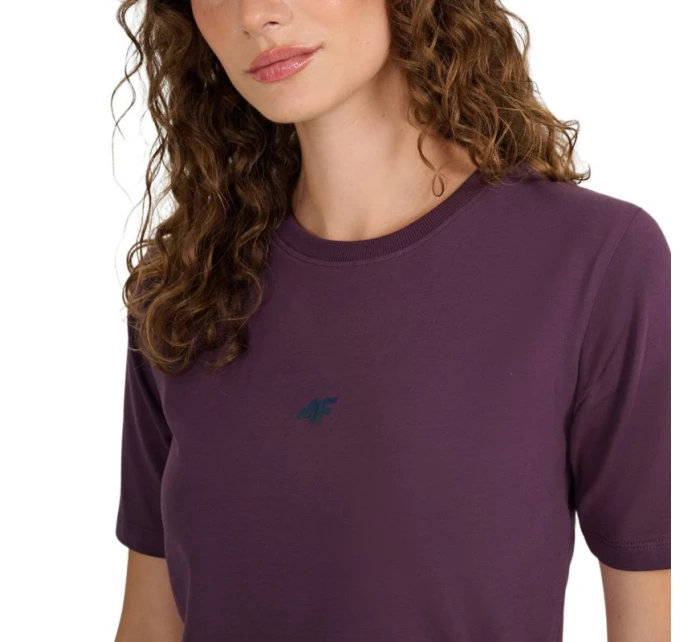 Dámske tričko 4F F2971 tmavo fialové 4FWAW25TTSHF2971 50S Dámske tričko 4F F2971 tmavo fialové 4FWAW25TTSHF2971 50S
