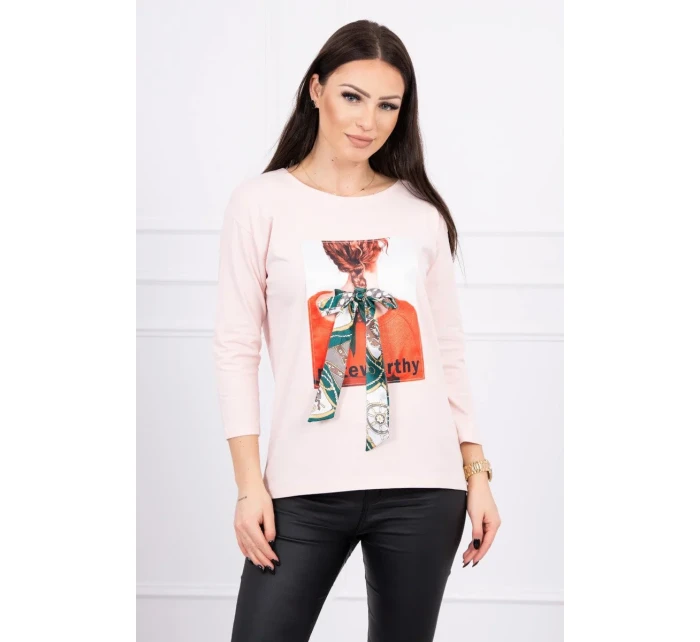 3D halenka pudrově růžová model 18743914 - K-Fashion