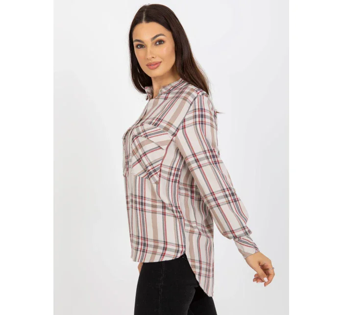 Blúzka D70039Z11082A svetlo béžová