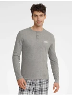 Pyžamo Usher 40946-90X Grey melange - Henderson Pyžamo Usher 40946-90X Grey melange - Henderson