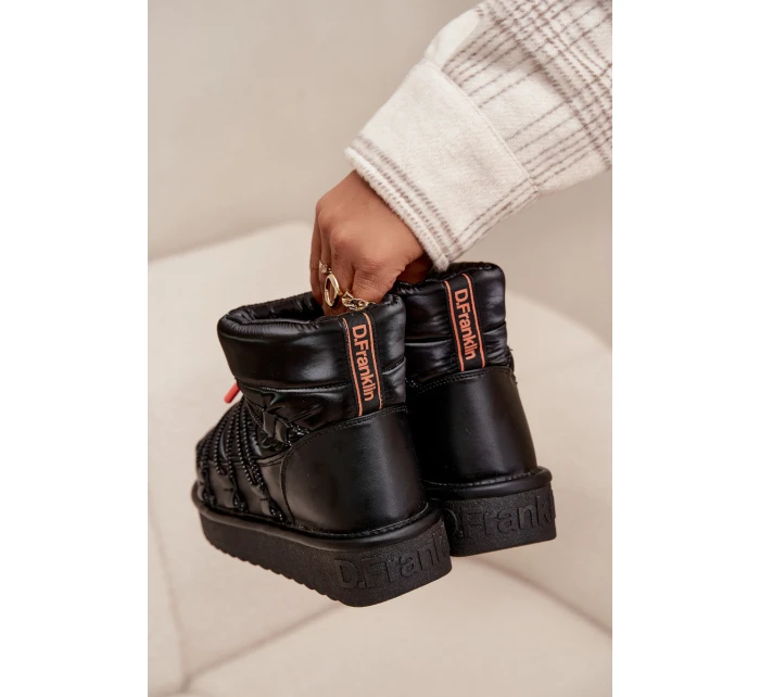 Dámske snežnice D.Franklin na platforme - čierne Dámske snežnice D.Franklin na platforme - čierne