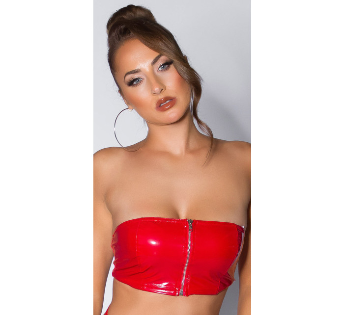 Sexy Koucla Latex look model 19629678 top with zip - Style fashion