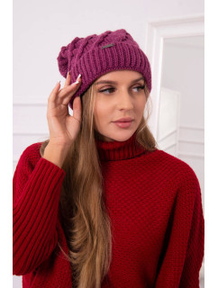 Fleecová čiapka Wanda K281 tmavo fialová