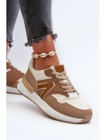 Sneakersy Damskie Z Eko Skóry Brązowe Vinelli Sneakersy Damskie Z Eko Skóry Brązowe Vinelli