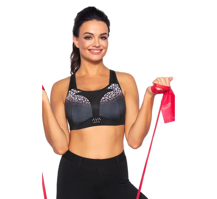 Dámská sportovní podprsenka model 18895838 černá - Ava Dámská sportovní podprsenka model 18895838 černá - Ava
