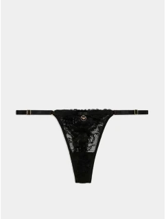 Dámske tangá 163826 4R206 00020 Black - Emporio Armani