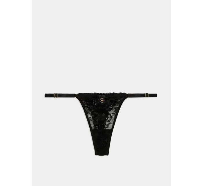 Dámske tangá 163826 4R206 00020 Black - Emporio Armani
