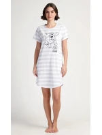 Dámske domáce šaty s krátkymi rukávmi Sarah