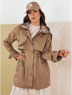 Dámská přechodná bunda parka tmavě béžová Dstreet model 21975166 - FashionStreet
