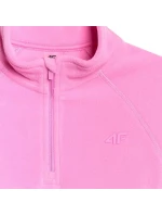 Dievčenská fleecová mikina 4F F060 fuchsiová 4FJWAW25UFLEF060 55S