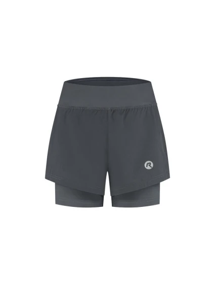 Rogelli spodenki damskie 2w1 ESSENTIAL szare 2XL