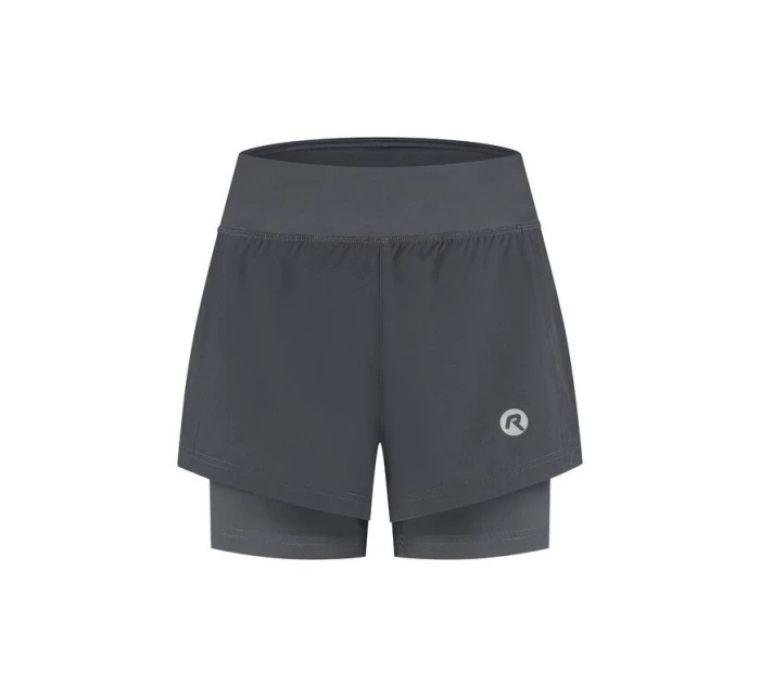 Rogelli spodenki damskie 2w1 ESSENTIAL szare 2XL
